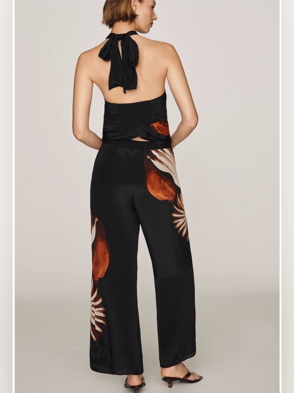NWT, Farm Rio Ammonite Placed Print Wide Leg Pants size Medium - Picture 3 of 9
